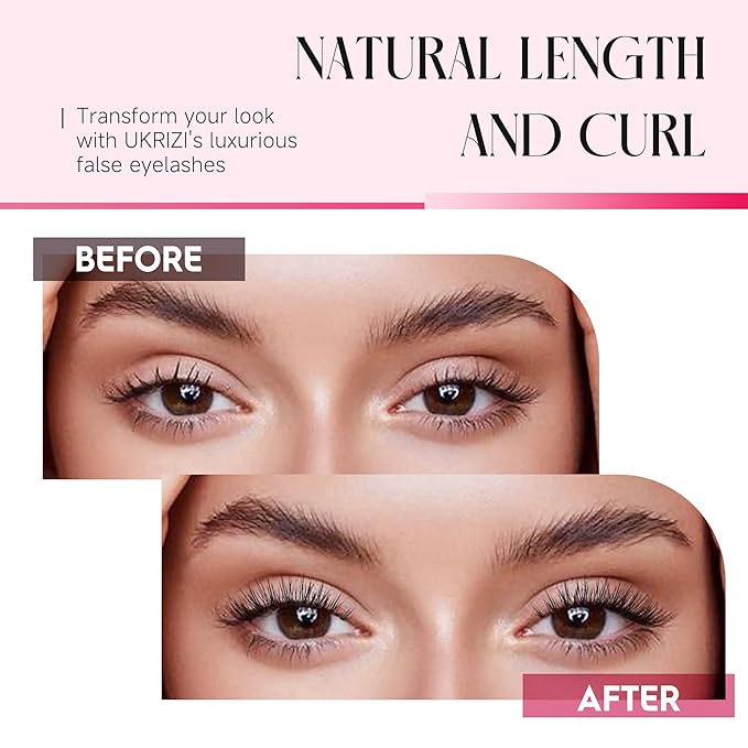 Fake Lashes Natural False Eyelashes Wispy Fake Eyelashes UT65