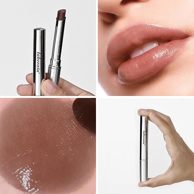 Honey Lipstick Tinted Lip balm, Hydrating Nourishing Sheer Formula Lipstick, Natural Glossy Finish (2 PCS BLACK)