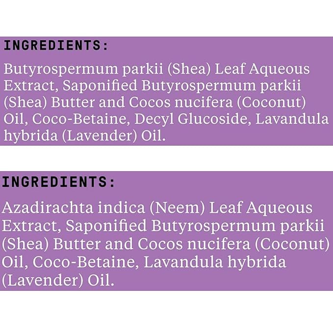 Alaffia EveryDay Shea Shampoo and Conditioner - Normal to Very Dry Hair, Cleans and Protects, Supports Balance pH for Luxurious Locks with Shea Butter and Coconut Oil, Lavender, 32 Oz Each