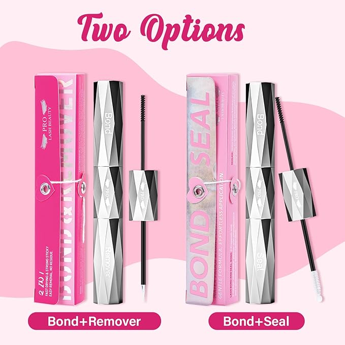 Lash Bond and Remover with Lash Tweezers 2 in 1 Cluster Lash Glue and Lash Remover for Lash Clusters Individual Lash Glue Super Strong Hold Long Time Fast Remove No Residue (Bond+Remover+Tweezers)