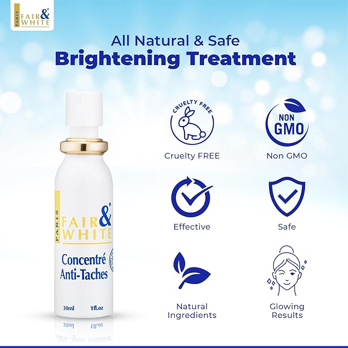 Fair & White Original Concentrated Dark Spot Fader 1 Fl oz / 30ml - Reduce Appearance of Wrinkle, Sun Damage, Restore & Even Skin Tone