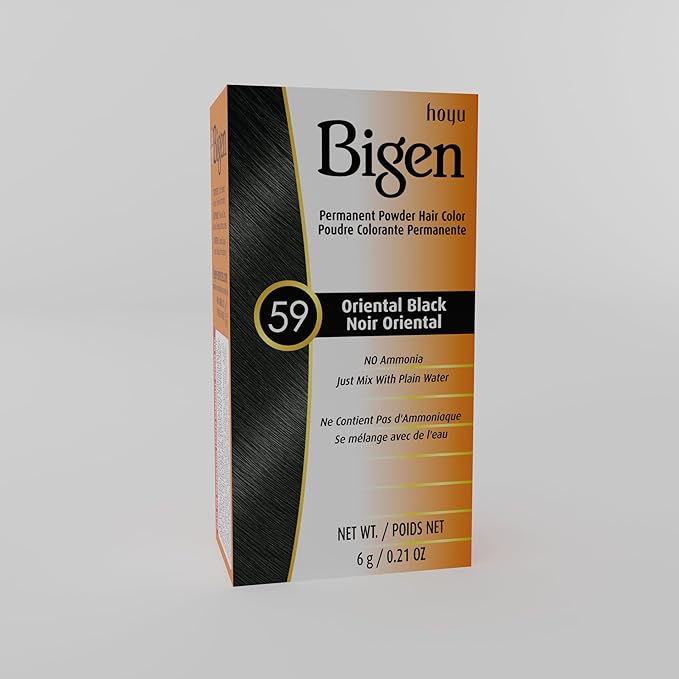 #59 Oriental Black Bigen Permanent Powder - 6 Pack