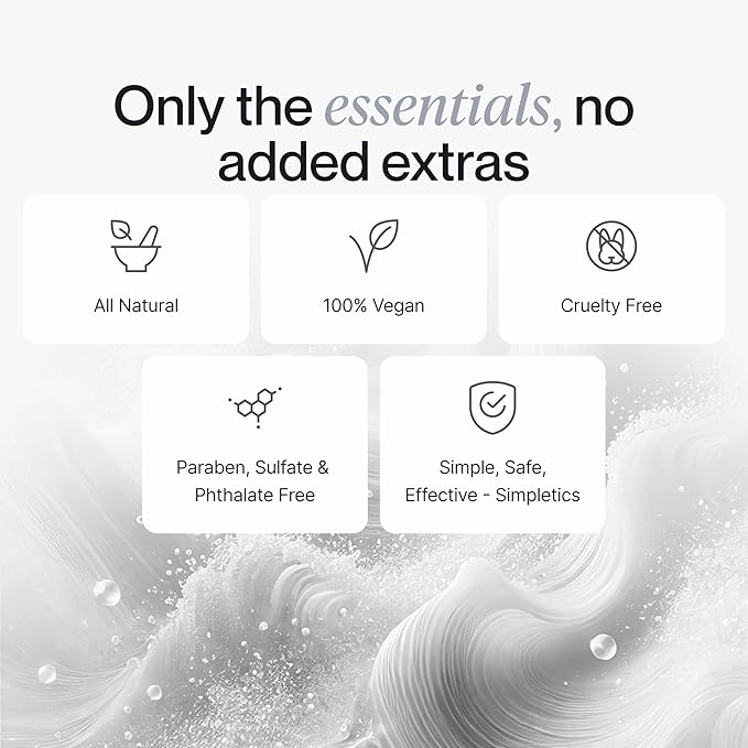 Simpletics Himalayan Sea Salt Hair Spray (Pine Scent) – Natural 5-Ingredient Formula for Beach Waves & Volume – Light Hold, Non-Greasy, Paraben & Sulfate Free – Unisex 8 fl oz