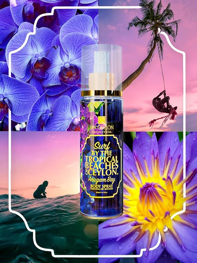 SPA CEYLON Arugam Bay Body Spray for Women | Refreshing Summer Fragrance Spray | Floral Scent, 200ml
