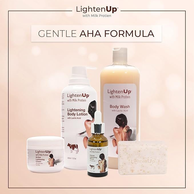 Lighten-Up Lactic Acid Serum - 1 fl oz / 30 ml - Skin Brightening, AHA Serum, Helps to Even Out Skin Tone