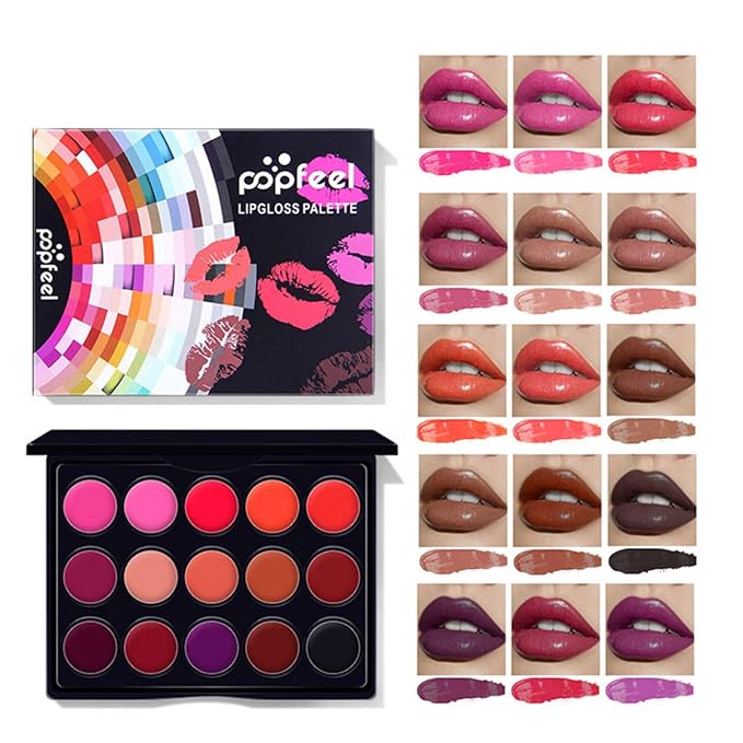 All-in-One Makeup Gift Set Travel Makeup Kit Complete Starter Makeup Bundle Lipgloss Lipstick Concealer Blushes Powder Eyeshadow Palette Cosmetic Palette for Teen Girls & Adults #14