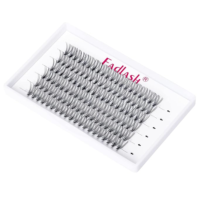 Cluster Lashes 20D DIY Eyelash Extension D Curl Individual Lashes Cluster Faux Mink Black 120pcs Lash Clusters Pre Made Volume Lashes Professional Makeup (20D-0.07-D, 16mm)