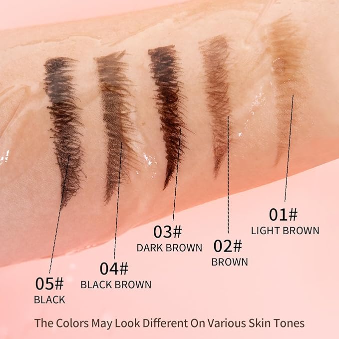 Eyebrow Pencils for Women, 2-in-1 Dual-Ended Microblading Eyebrow Pencil Waterproof with 2 Fork Tip and Spoolie Brush for Hair-Like Natural Brows Eyebrow pen, Non-Dry, Last All-Day (Light Brown)