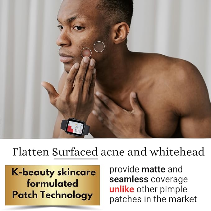 Overnight Hydrocolloid Miracle Patch, Invisible Pimple Patches Zit Stickers for Face & Body, Fast-Acting Acne Treatment with Salicylic Acid & Tea Tree Oil, Waterproof, Hypoallergenic, 96 Pcs, 3 Sizes.