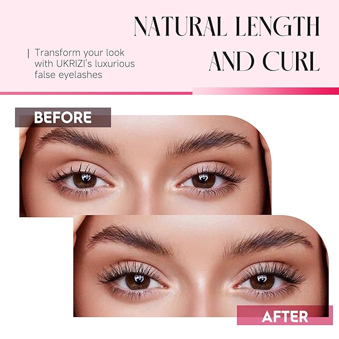 Fake Lashes Natural False Eyelashes Wispy Fake Eyelashes UT17