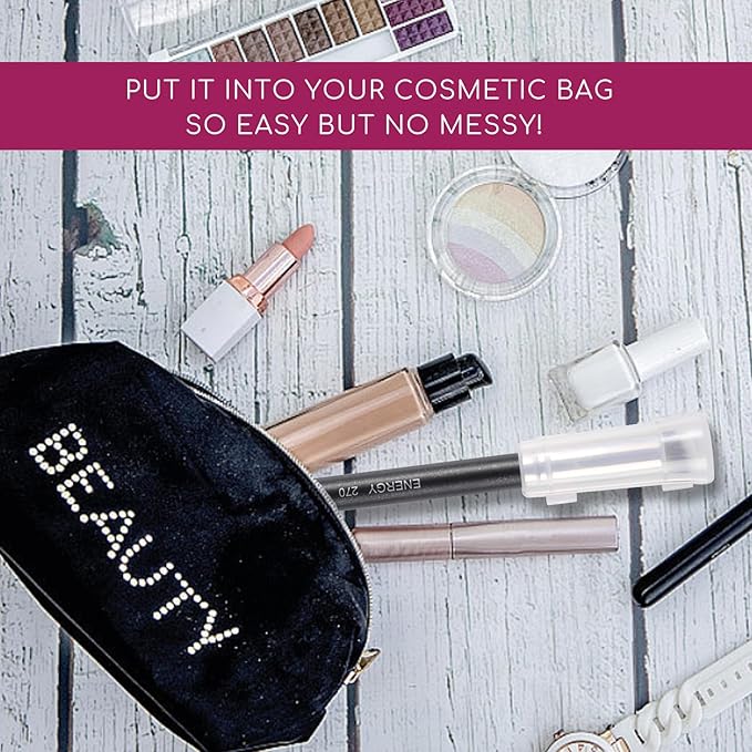 ENERGY Under Eye Concealer Brush Small Foundation Brush for Liquid Cream Powder Makeup Blending Concealing Setting Soft Dense Vegan Full Coverage Face Makeup Brush with Case