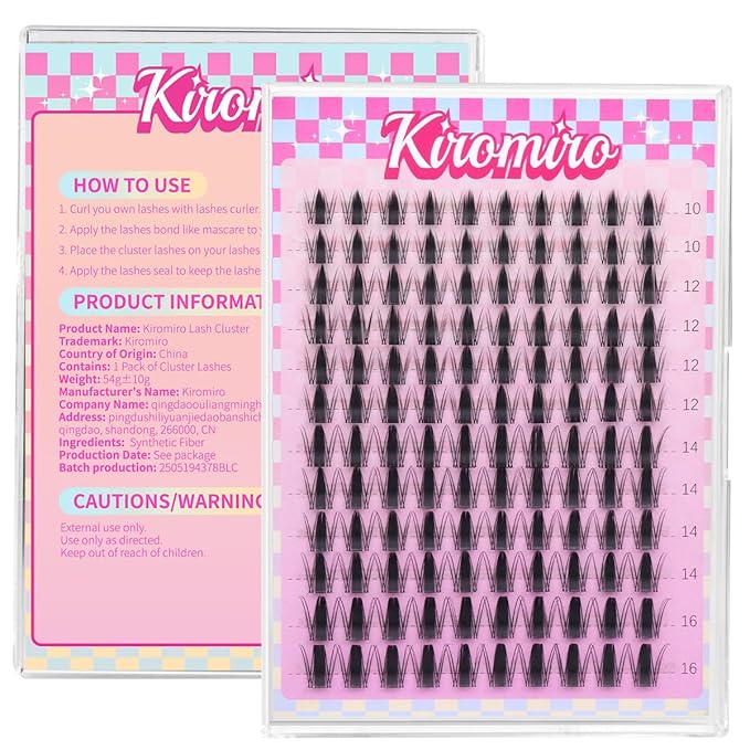 Fairy Lash Clusters Manga Eyelash Extensions 10-16mm Fairy Cluster Lashes Wispy Lash Extensions Soft DIY Individual Eyelash Clusters with Thin Clear Band