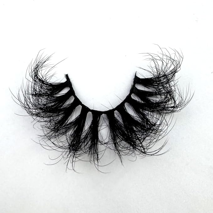 HBZGTLAD Mink Lashes Fluffy False Eyelashes 25mm Dramatic Faux Mink Eyelashes Natural Look Cat Eye Volume Eye Lashes Multipack (LD38)