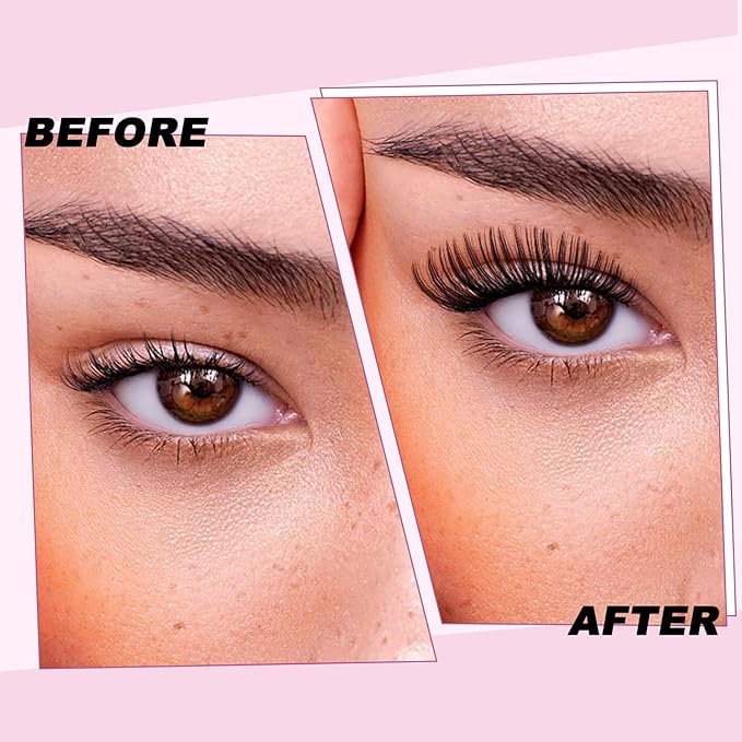Lash Clusters for DIY Lash Extension at Home, 30&40D Wispy Individual Clusters Lashes False Eyelashes 280 Count 0.07D 9-16MM Mix D Curl Eye Lash Extensions (30&40D Lash 9-16MM)