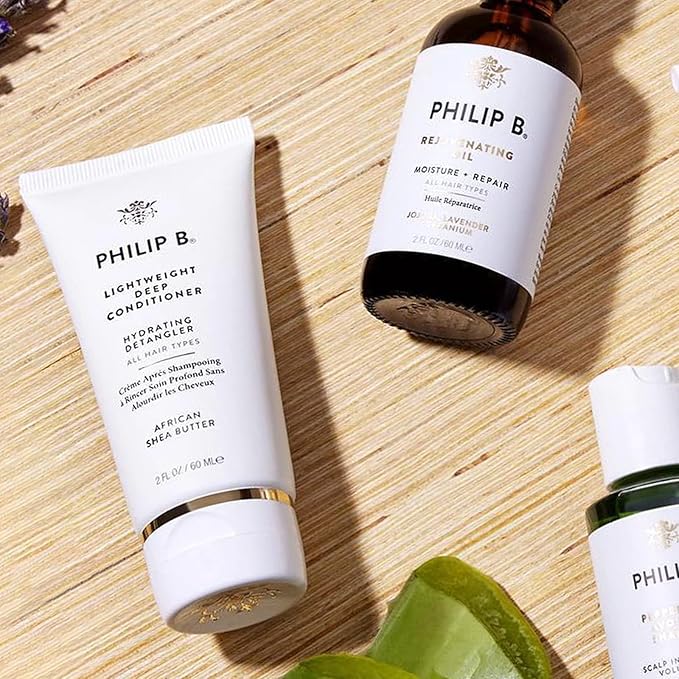 PHILIP B Lightweight Deep Conditioner, 2 fl. oz. (60 ml) - Hydrating Detangler, Adds Moisture, Shine and Smoothness, For All Hair Types