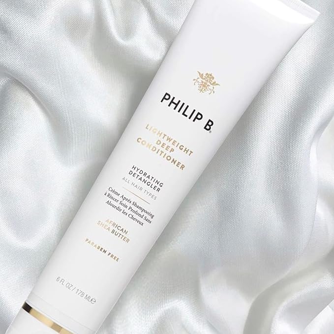 PHILIP B Lightweight Deep Conditioner, 6 fl. oz. (178 ml) - Hydrating Detangler, Adds Moisture, Shine and Smoothness, For All Hair Types