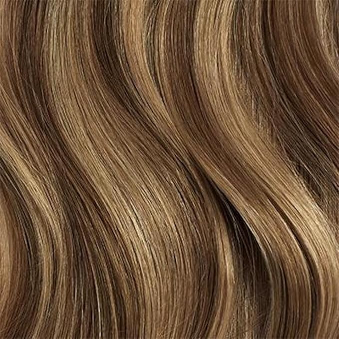 Luxy 100% Remy Human Hair, Classic 160g Clip-In Hair Extensions - 10 Wefts Multi-Dimensional Color for Natural Blending, Adds Volume & Length, Easy Apply & Remove 16" Chesnut Brown Classic