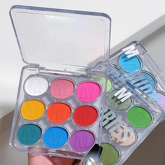 Colorful Eye Shadow Plattet For Woman,Brights Matte Eyeshadow Palatte PROFESSIONAL MAKEUP Ultimate Eye Shadow Palette, Eyeshadow Palette, Paletas De Sombras Para Ojos (Colorful)