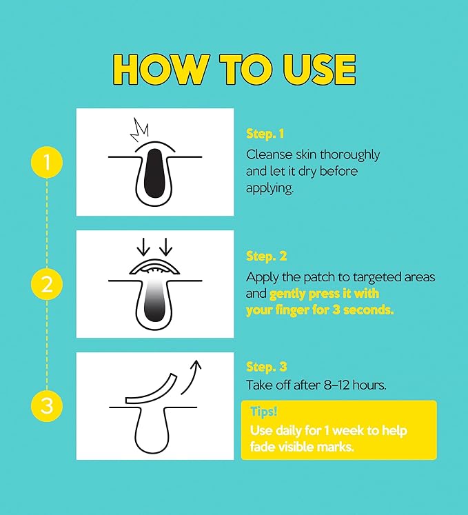 Troubless Micro Patch Plus Vitamin C - Zit Hydrocolloid Patch for Stubborn Marks with 10% Vitamin C - Micro-Dissolving Pyramids for High-Absorption, Seamless Adhesion & Easy-Wear (9 EA)