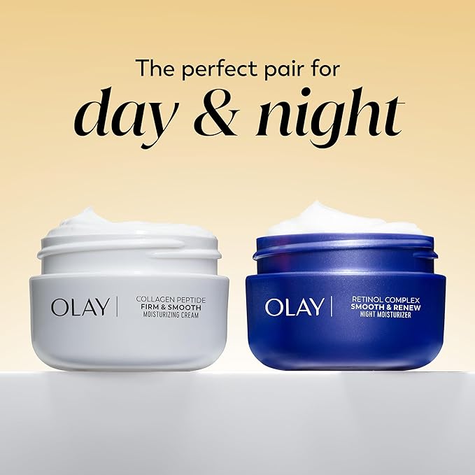 Olay Regenerist Collagen Peptide Face Moisturizer, Firm & Smooth Cream -Fragrance-Free - Hydrating, Firming, Anti-Aging, Anti-Wrinkle, Smoothing - Recyclable Sustainable Eco Jar, Non-Greasy, 2 Oz