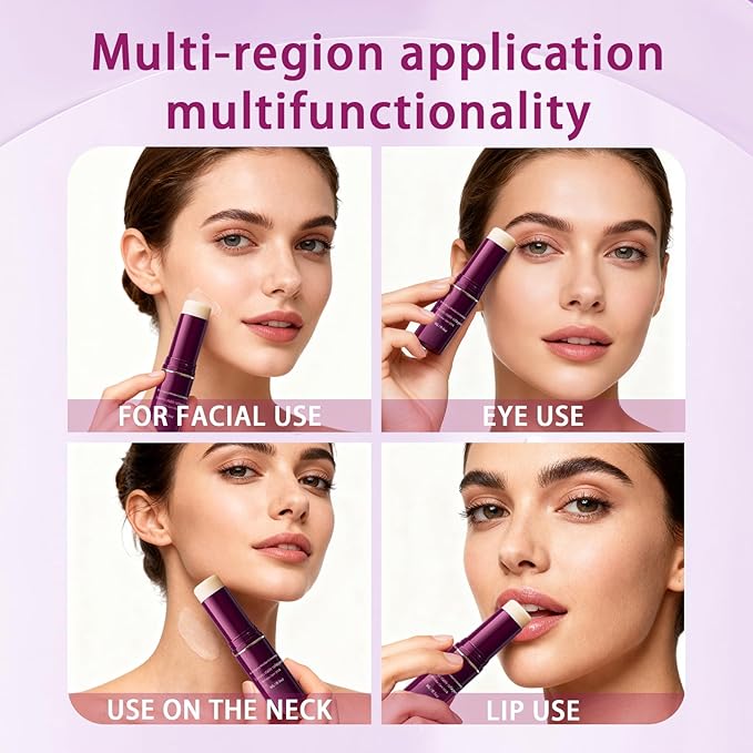 2PCS Calcium Multi Balm, cementerre calcium multi balm,Korean collagen moisturizing stick, anti wrinkle moisturizing cream for intensive repair, firming skin, suitable for eyes, neck and face