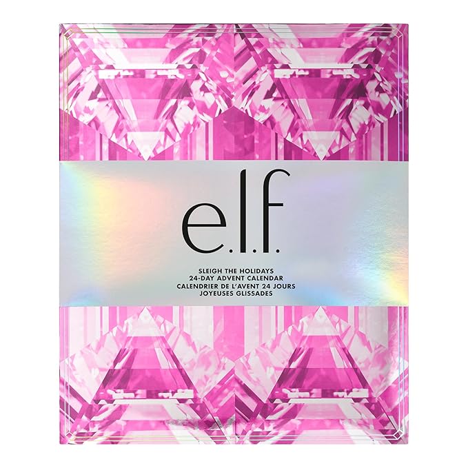 e.l.f. Sleigh the Holidays 24-Day Advent Calendar 2025, Skincare Essentials & Festive Makeup In Limited-Edition Shades, Vegan & Cruelty-Free