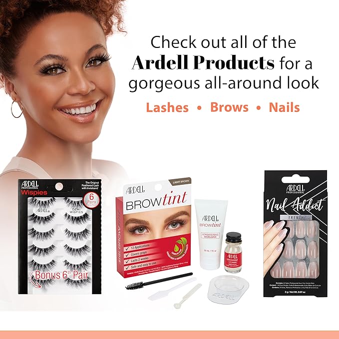 Ardell BBL Big Beautiful Wispy Lashes Gift Set – Reusable Lashes Natural Look False Eyelashes with DUO Adhesive, 3 Pairs
