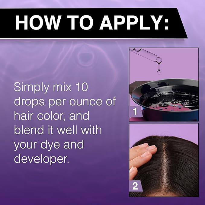 Ardell Gray Magic Color Additive for Hair Dye - Anti-Fade Gray Hair Coverage Booster Drops, Long-Lasting Hair Color Enhancer, 1 oz