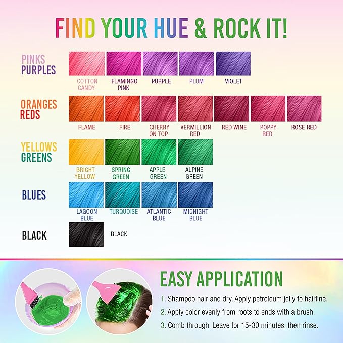 Punky Spring Green Semi Permanent Hair Color – Vegan & Cruelty-Free Conditioning Hair Dye, Lasts Up to 35 Washes, 3.5 fl oz