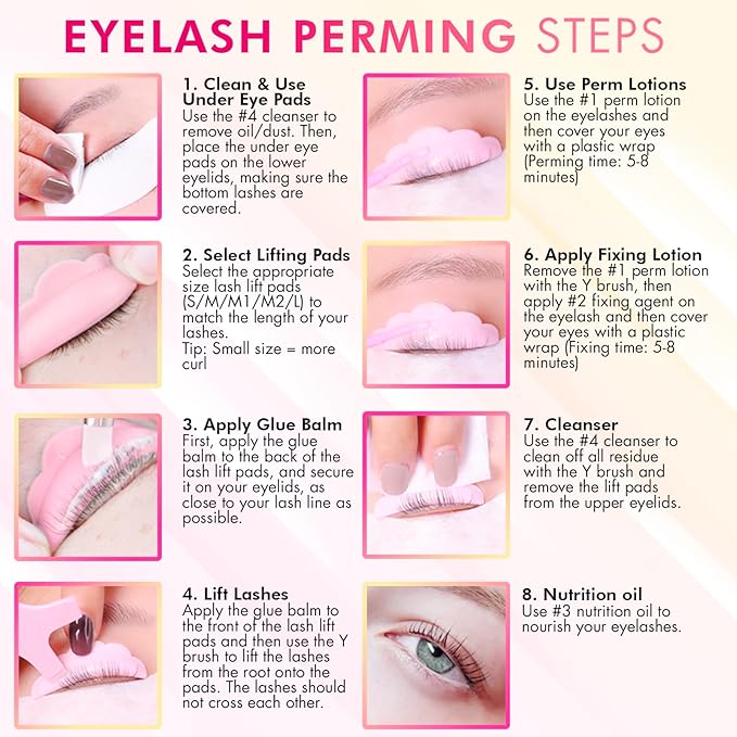 Lash Lift Kit & Eyebrow Lamination Kit, 2-in-1 Solution, At-Home Brow Lamination, Beginner/Professional, Eyelash Lift, Lasts 6-8 Weeks, 15 Applications, DIY Brow & Lash Perm - BLK3