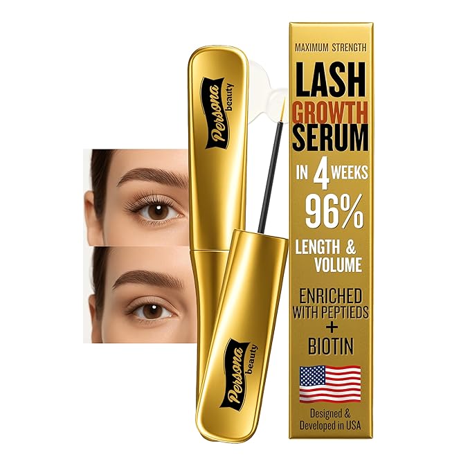 Eyelash Growth Serum - Advanced Peptide Infused Lash Booster for Fuller, Longer, Healthier Lashes - Eyelash Serum for Eyelash Growth Without Prostaglandin, Hypoallergenic, 5ml