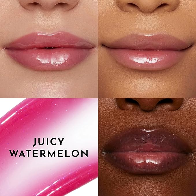 Lawless Women's Forget The Filler Lip Plumper Line Gloss, Juicy Watermelon, Pink, 0.11 Fl Oz (Pack of 1)
