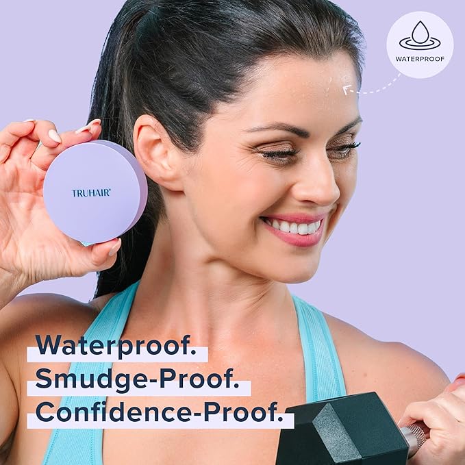 TRUHAIR Root & Scalp Cover Up Pressed Powder Compact, Waterproof, Weightless Hair Coverage & Bald Spot Concealing, Root Touch Up Hair Color for Gray Coverage & Thinning Areas, 0.35 Oz (Auburn)