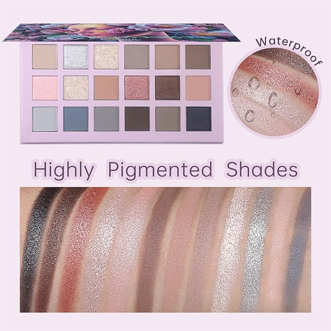 Full Makeup Kit for Women - 18 Eyeshadows, 3 Lipsticks, Blush Oil, Mascara, Eyeliner, Eyebrow Pencil, Foundation, Sponge, Makeup Bag & 8pcs Brushes