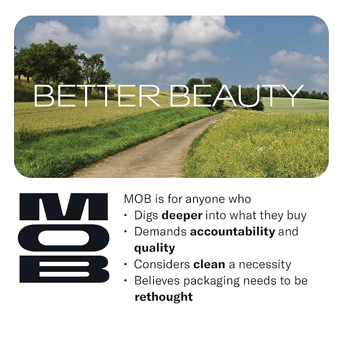 MOB Beauty Smooth Precision Waterproof Lip Liner M147 Chocolate Port – Long-Wearing, Glide-On Formula with 100% Natural Ingredients, Vegan and Cruelty-Free, Plastic-Free Formula and Packaging