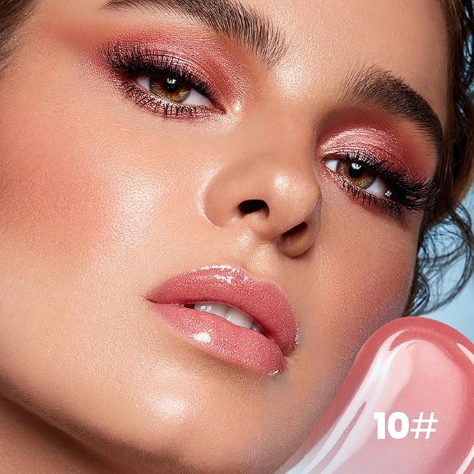 Pudaier Glossy Lip Stain, Excellent Recovery, Moisturizing Lip Care Tinted Lip Oil, Hydrating Plumping Lip Gloss Balm, Non-Sticky Long Lasting Light Texture LipGloss Oil for Dry Lip (06 Wine Season)