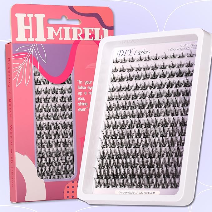 Lash Clusters Wispy Eyelash Cluster Eyelash Extensions Clusters Lashes Extension Natural Look Eyelashes Fairy Lash Clusters Manga Individual Lashes for Self Application (8-16MM)