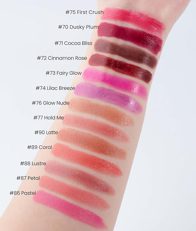 Moisture Latte Brown Lipstick – Hydrating Lip Balm for Dry, Cracked Lips, Weightless Creamy Lip Color with Vitamin E, Hydrasmooth, Glossy Juicy Finish, Long Lasting for Women (Latte)