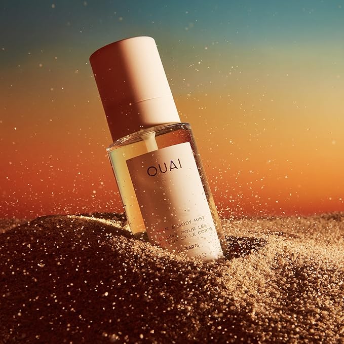 OUAI St. Barts Hair and Body Mist - Tropical-Scented Hair Perfume and Body Spray - Notes of Dragonfruit, Orange Blossom, Tuberose & Musk (8 Fl Oz)