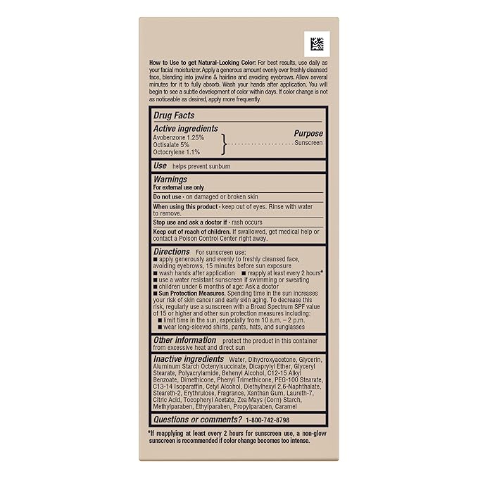 Jergens Natural Glow Daily Facial Moisturizer, Fair to Med 2 fl oz (59 ml)