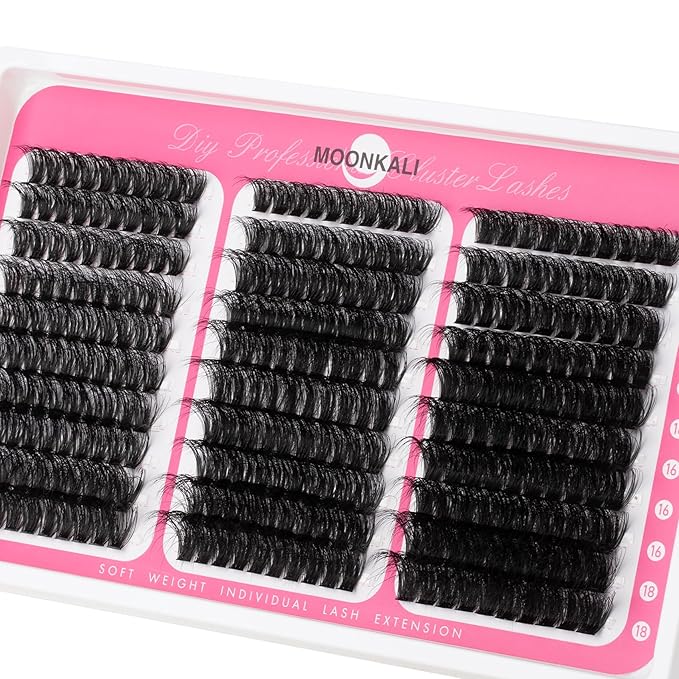 Lash Clusters 60D 80D 100D Mix Individual Lashes Clusters Luxury Versatile 3D Full Eyelash Clusters 12-18MM Thick Volume Cluster Eyelash Extensions Waterproof D Curly DIY Fake Mink Eyelashes Extension