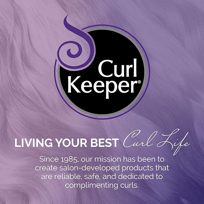 Curl Keeper Tight Curl Starter Kit for Coily Hair - Travel Size Set Includes Original Liquid Styler, Silk Shampoo, Silk Conditioner & Styling Cream - Maximum Definition & Shine with Zero Frizz