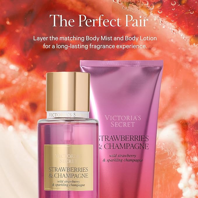 Victoria's Secret Body Fragrance Mist, Strawberries & Champagne - 8.4 fl oz