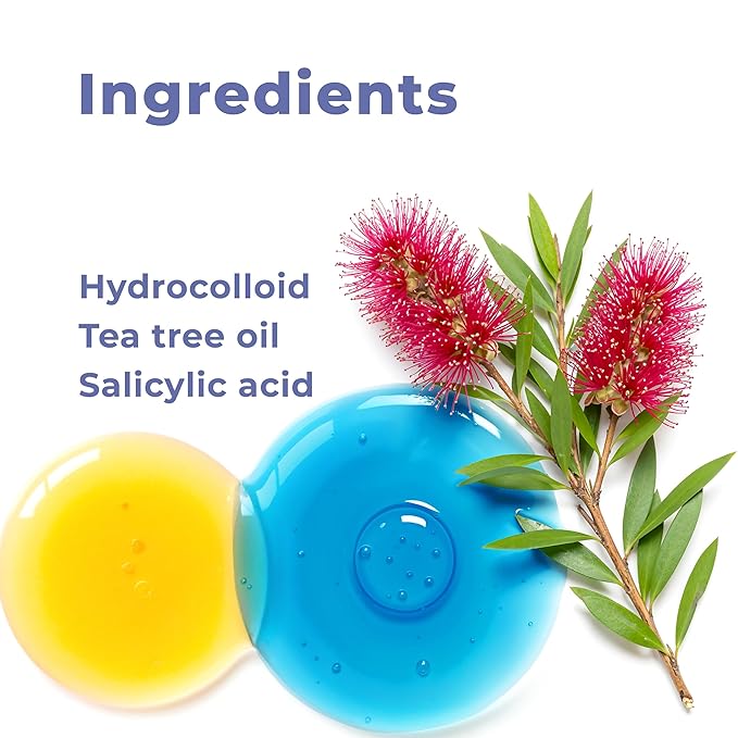 Pimple Patches for Face (240 Patches), Hydrocolloid Acne Patches with Tea Tree Oil & Salicylic Acid, Pimple Patch Pimple Stickers, Hydrocolloid Patch Acne Dots Acne Pimple Patches For Face