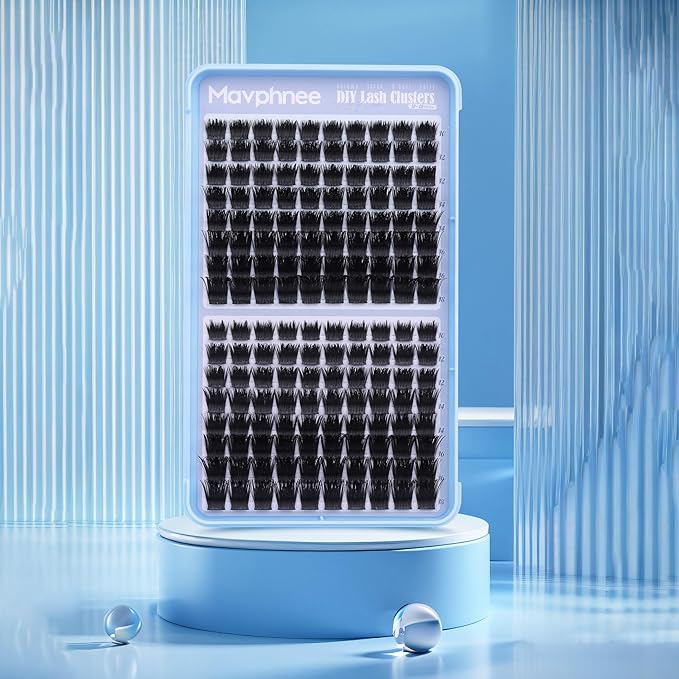 Volume Lash Clusters Fairy Cluster Eyelash Extensions Wider-Band Eyelash Clusters 2 Styles CC-Curly Individual Lash Spikes Wispy Mink Cluster Lashes Value Pack (160Pcs, 10-18mm)