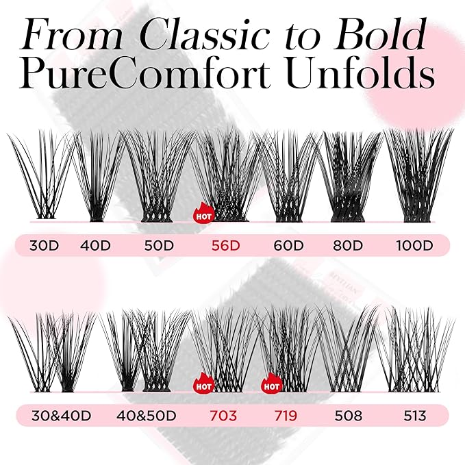 Volume Lash Clusters 280Pcs Eyelash Clusters DIY Lashes Natural Look 100D Reusable Super Thin Band & Soft Individual Faux Mink Lashes by Winkgiggle (100D)