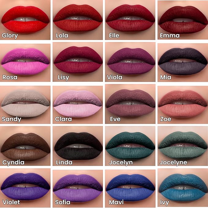 Mynena Burgundy Red Long Lasting Lipstick for Women Waterproof & Transfer-Proof | Hydrating with Shea Butter | Bold Pigment Matte Color Lip Stain | Talc-Free & Vegan Product that Performs | Emma