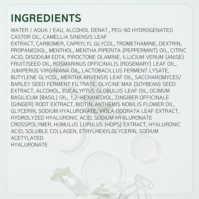 Scalp Strengthening Roll-On Serum for Daily Massage and Hair Growth | Vegan Anti-Loss Treatment, Cooling & Soothing Relief with Rosemary Oil, Mineral and Silicone Oil Free, Korean, 0.50 Fl oz.