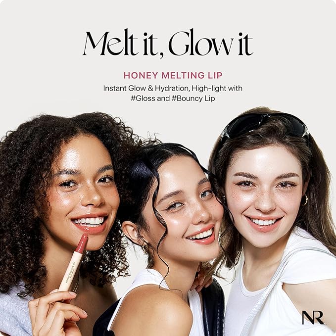 Nature Republic HONEY MELTING LIP (08 DARK CHERRY CHOUX) SOFT LIP STICK, Hydrating Gloss, Moisturizing balms, Sheer tint, Shine & Nude, Glowy Finish, korean make up