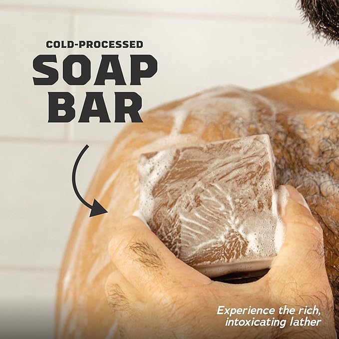 Dr. Squatch Natural Bar Soap for Men - Cold Process Soap with No Harsh Chemicals - Fresh Falls (5 oz, 5-Pack)